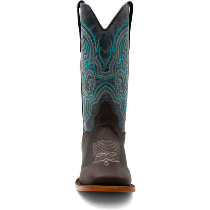 Ferrini Men’s Clint Chocolate Square Toe Leather Cowboy Boots