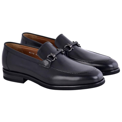 Corrente Men's Horsebit Loafer - Black