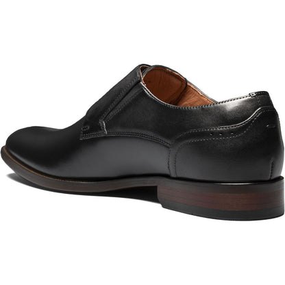 Florsheim Sorrento Black Plain Toe Single Monk Strap Shoes