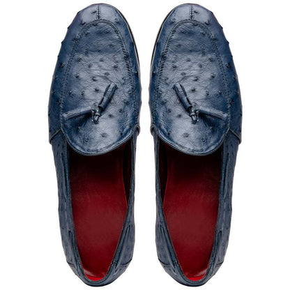 Marco Di Milano Aubiere Navy Ostrich Loafers