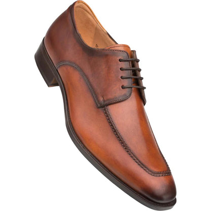 Mezlan Men's Coventry Apron Oxford in Dark Cognac