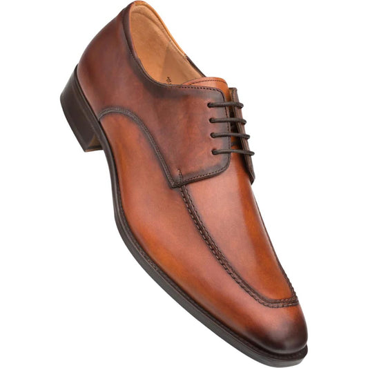Mezlan Men's Coventry Apron Oxford in Dark Cognac