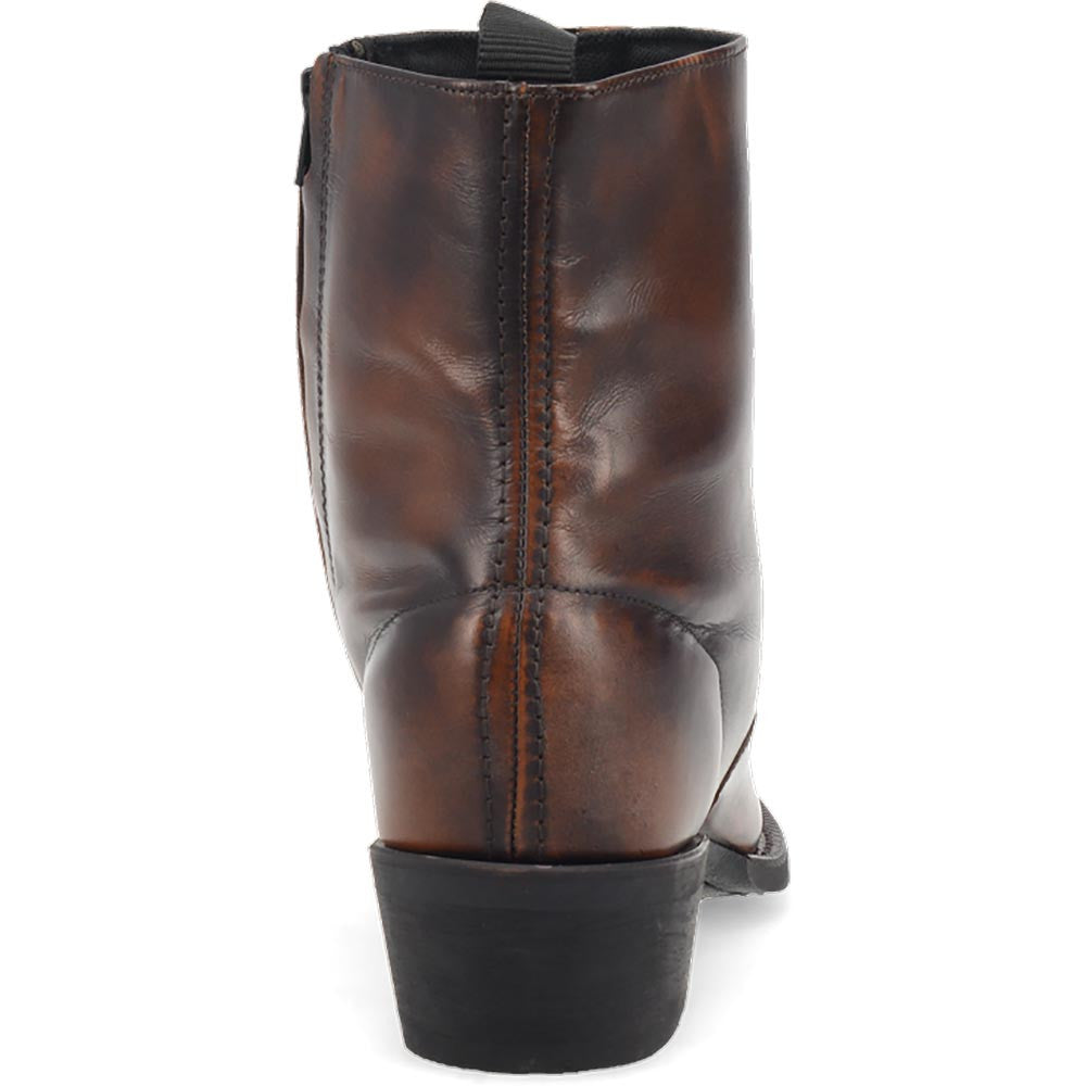 Laredo Fletcher Tan Leather Round Toe Inside Zipper Dress Boots (USA Men Size)