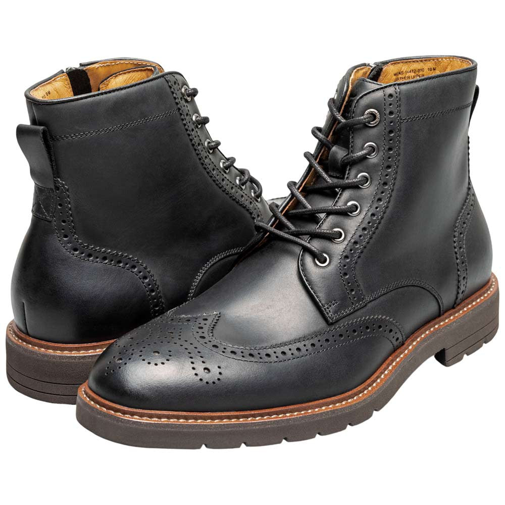 Florsheim Redford Black Men's Wingtip Lace Up Boot