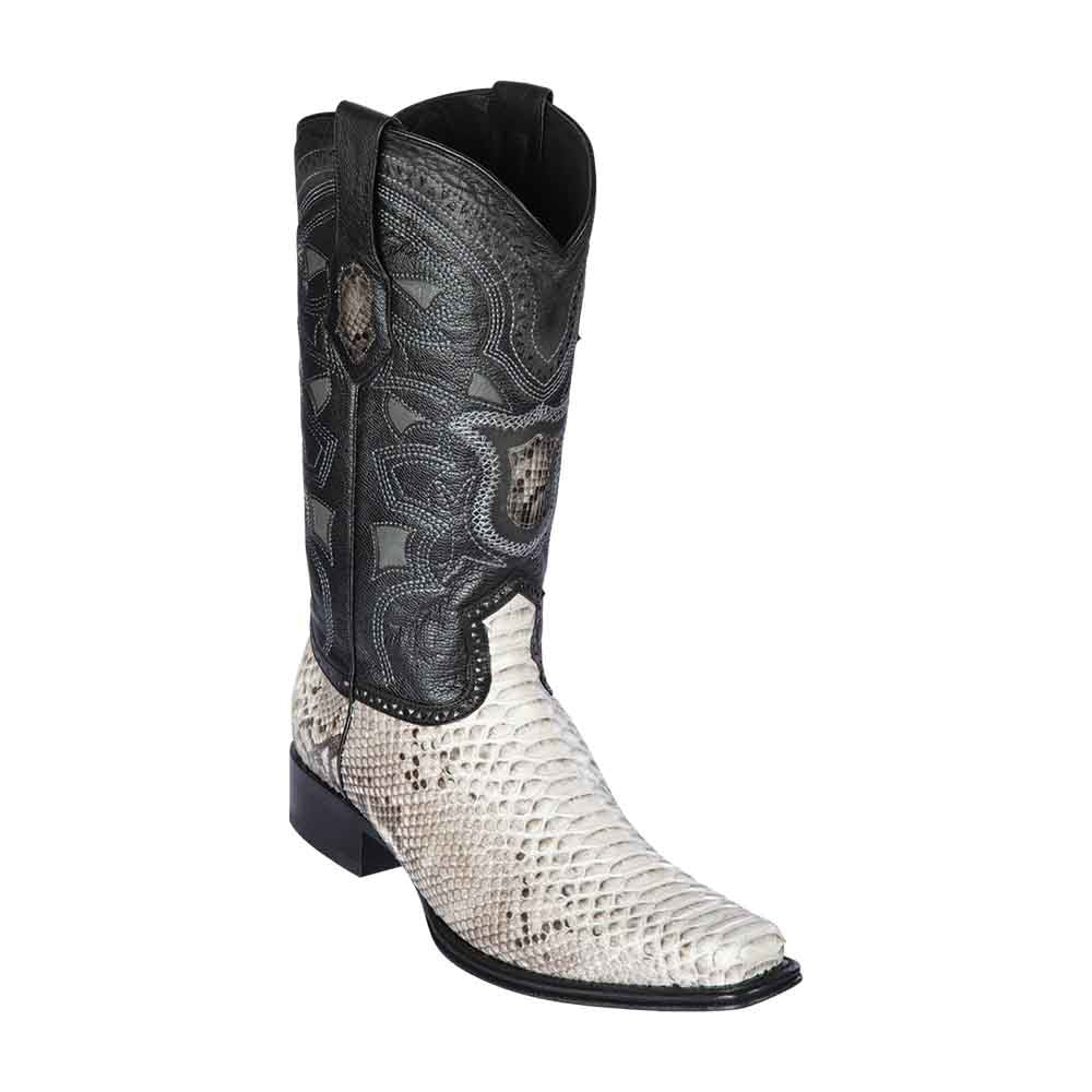 Los Altos Natural Python European Square Toe Men’s Boot