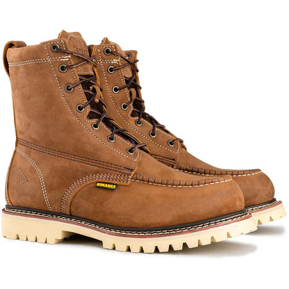 Bonanza Summit 8” Crazy Brown Insulated Waterproof Moc Toe Work Boots