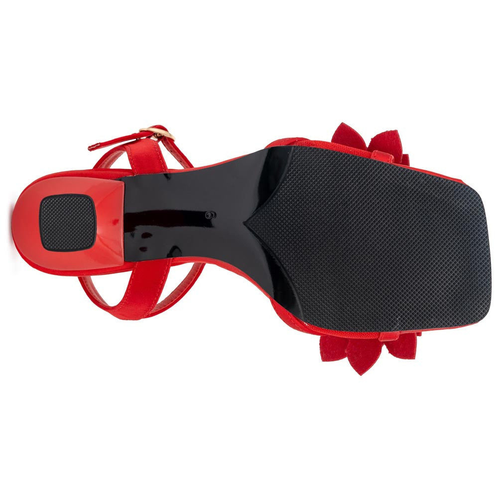 Lady Couture Lori Sandal 2” Heel in Red