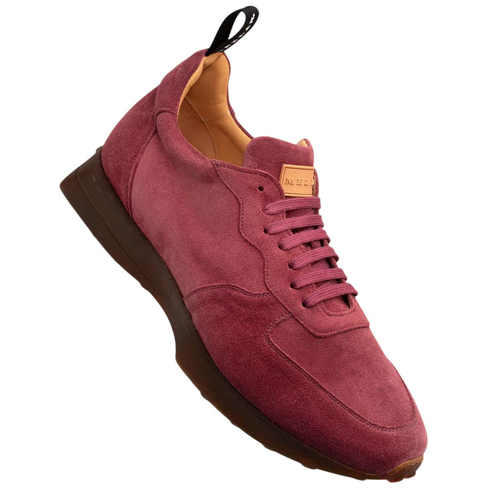 Mezlan Men’s Carlucci Wine Sport-Dress Suede Sneaker