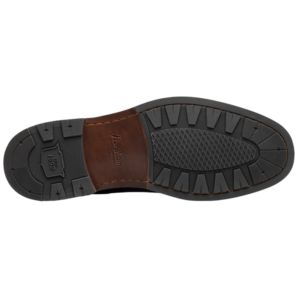 Florsheim Anthem Plain Toe Mocha Suede Chelsea Boot for Men