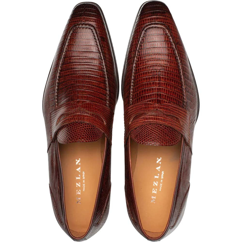 Mezlan Men's Mayor Lizard Penny Loafer in Sport