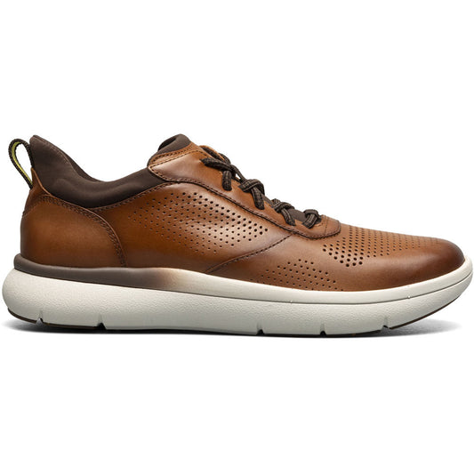 Florsheim Fleet Cognac Perf Toe Elastic Lace Men's Sneaker