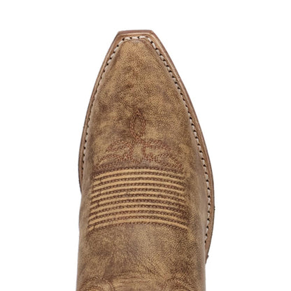 Laredo Reva Honey Leather Snip Toe Western Cowgirl Boots (USA Women Size)
