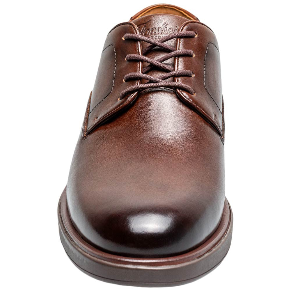 Florsheim Avenue Men's Brown Smooth Leather Plain Toe Oxford