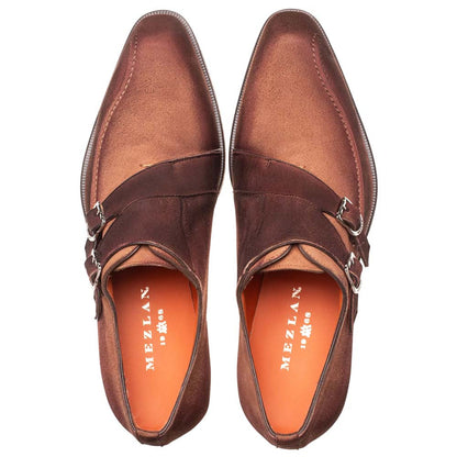 Mezlan Cascade Suede Double Monk Strap - Men's Sport Modern Double Monk