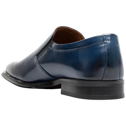 Stacy Adams Alistair Plain Toe Ornament Slip-On - Cobalt