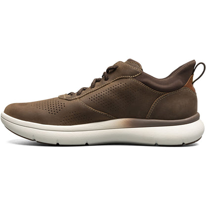 Fleet Perf Toe Elastic Lace No-Tie Sneaker | Florsheim Casual Sneaker in Brown
