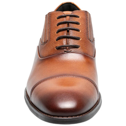 Stacy Adams Lucas Cap Toe Cognac Oxford Shoes for Men