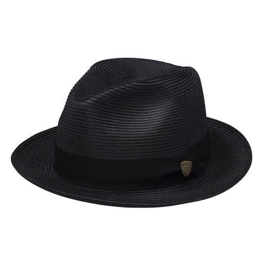 Dobbs Rosebud Black Florentine Milan Straw Hat