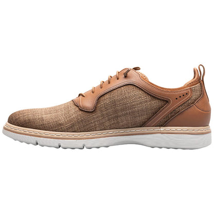 Stacy Adams Sebert Plain Toe Tan Elastic Lace Sneakers for Men