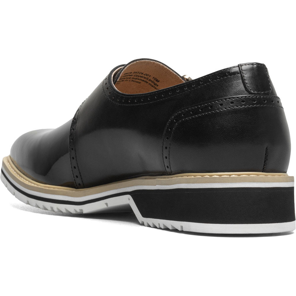 Stacy Adams Bartram Plain Toe Monk Strap in Black