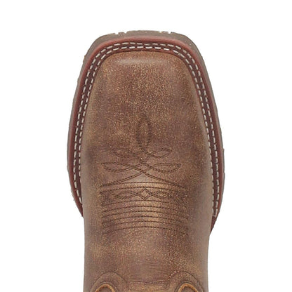 Laredo Martie Tan Leather Square Toe Western Cowboy Boots (USA Men Size)