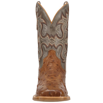 Dan Post Drayden Men's Tan Full Quill Ostrich Western Boots