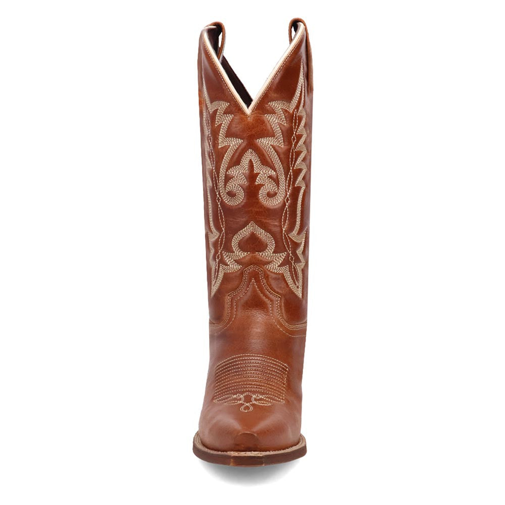 Laredo Carly Honey Leather Snip Toe Western Cowgirl Boots (USA Women Size)