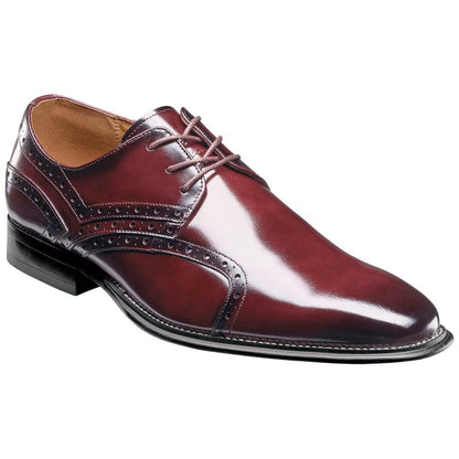 Stacy Adams Alexander Plain Toe Oxford - Burgundy