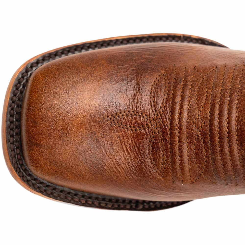 Ferrini Women’s Beau Honey Square Toe Leather Cowboy Boots