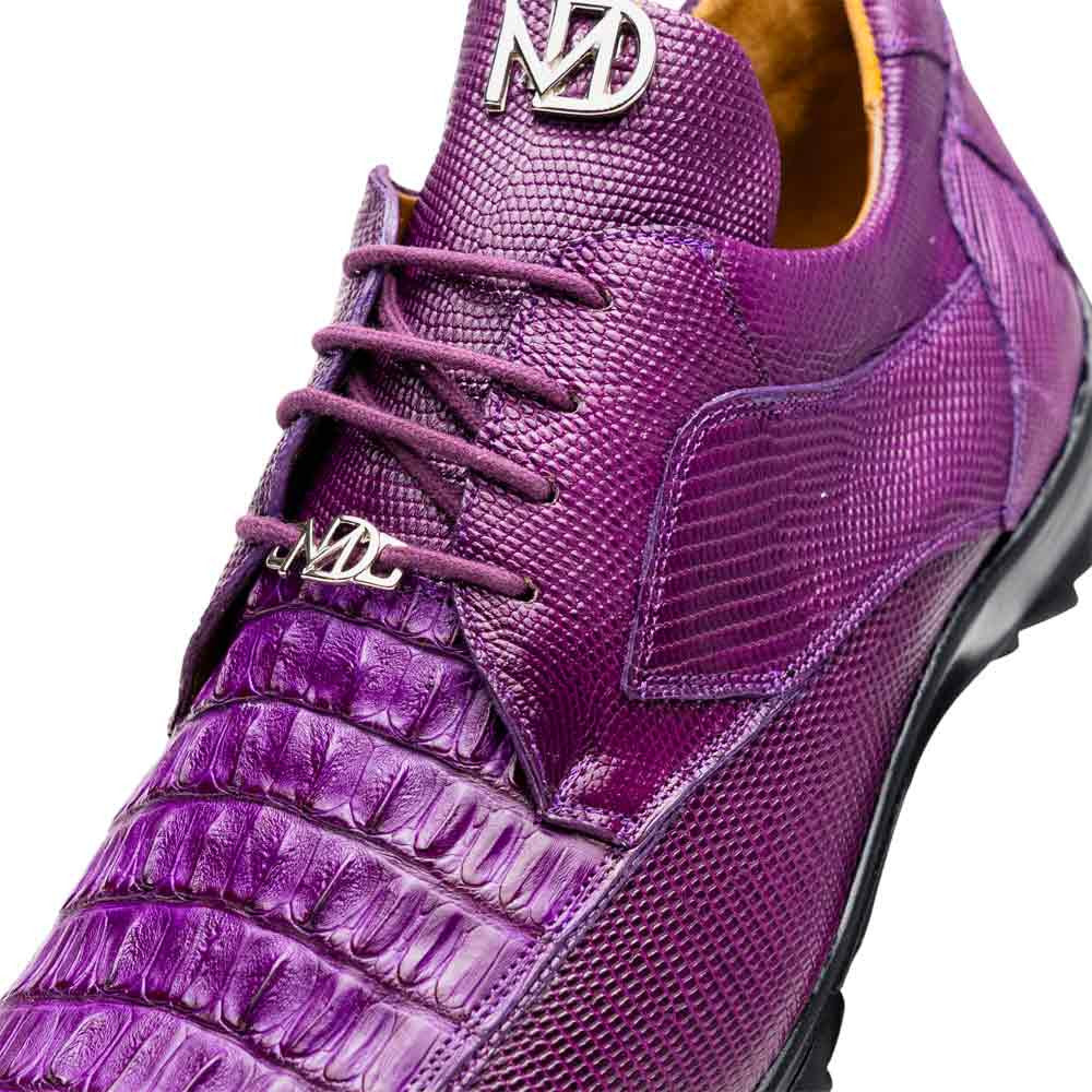 Marco Di Milano Crater Caiman & Lizard Sneaker - Purple