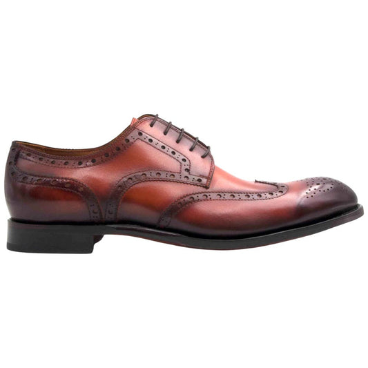 Ugo Vasare H and H Brogue Goodyear Welt Wingtip Bubble Toe Camel Dress Shoes