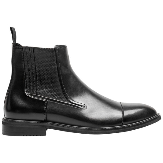 Stacy Adams Berkshire Cap Toe Side Zip Boot - Black