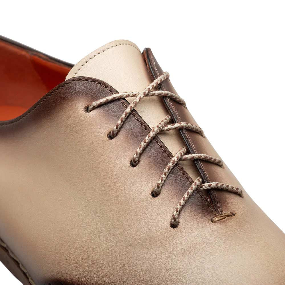 Mezlan Men's Almagro Two-Tone Oxford in Red/Bone