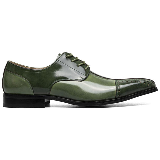 Palmento Modified Cap Toe Oxford | Stacy Adams Dress Shoes in Green Multi for Men