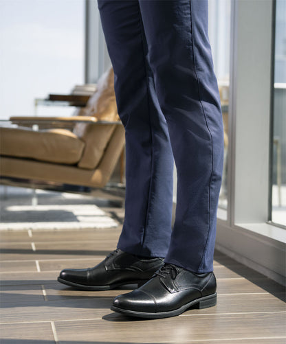 Florsheim Midtown Black Leather Cap Toe Oxfords