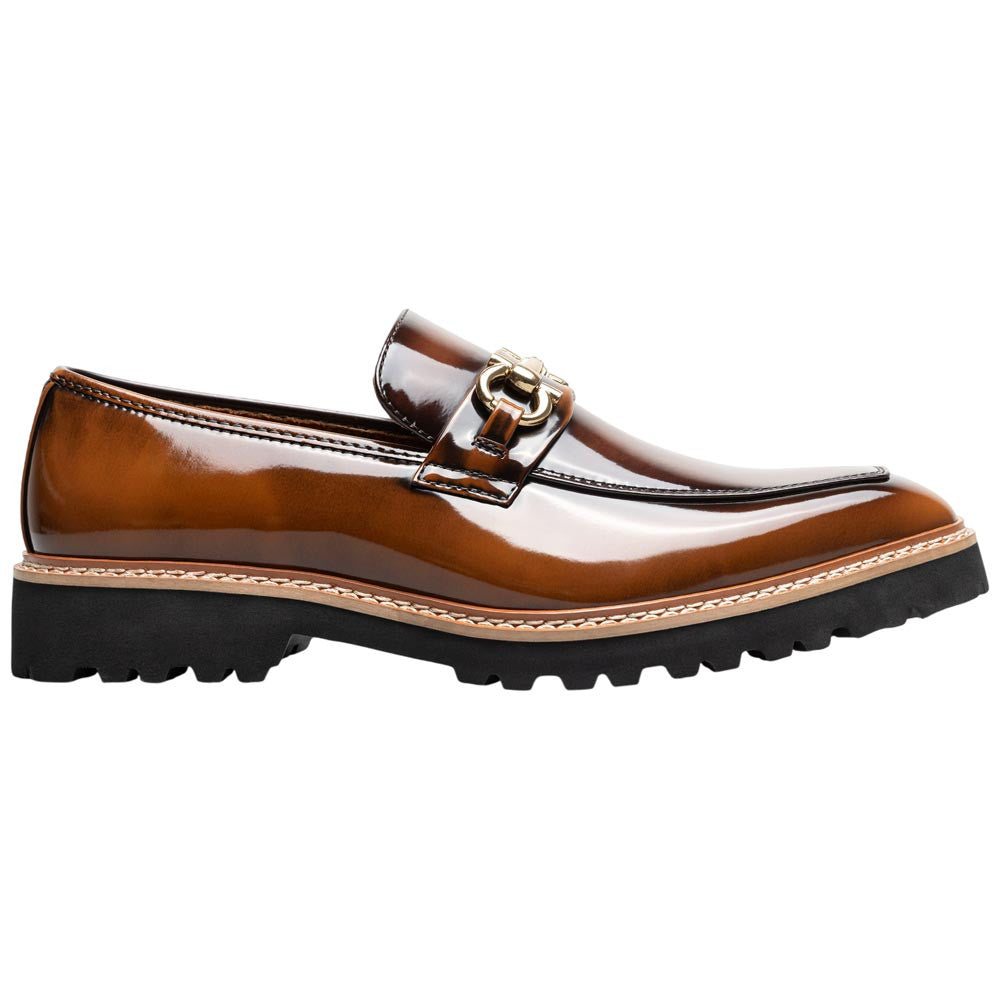 Stacy Adams Carabello Moc Toe Bit Slip-On - Brown Multi