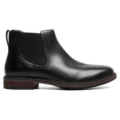 Florsheim Forge Black Smooth Leather Plain Toe Gore Chukka Boots (USA Men Size)