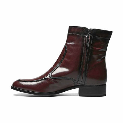 Florsheim Essex Zipper Black Cherry Moc Toe Boots
