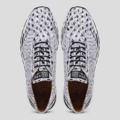 Marco Di Milano Scanno Newspaper Ostrich Sneakers