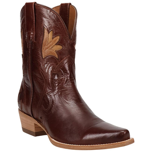 Dan Post Saffron Women's Briar Leather Western Bootie - 8" Shaft, Snip Toe