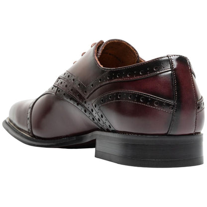 Stacy Adams Alexander Plain Toe Oxford - Burgundy