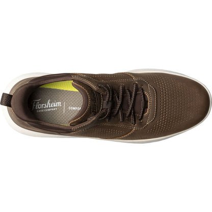 Florsheim Fleet Brown CH Perf Toe Elastic Lace Men’s Sneaker