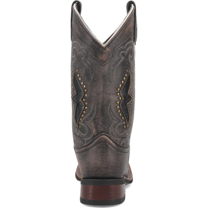 Laredo Spellbound BlackTan Leather Square Toe West Cowgirl Boot (US Women Size)