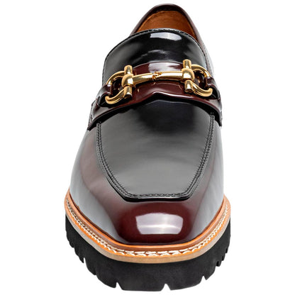 Stacy Adams Carabello Moc Toe Bit Slip-On - Burgundy Multi