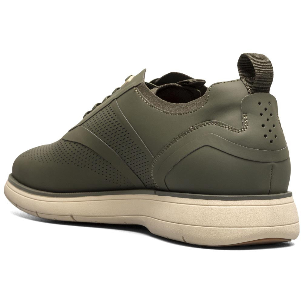 Stacy Adams Men’s Plain Toe Olive Elastic Lace Up Casual Hybrid Everidge