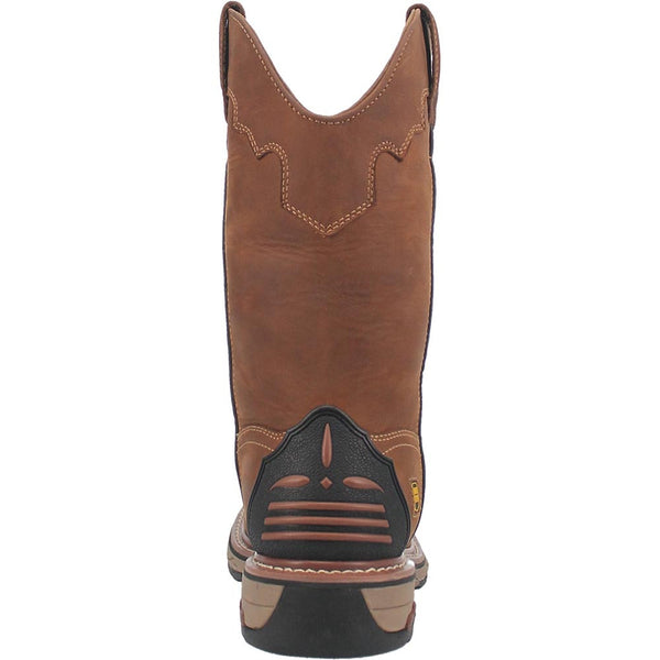 Dan Post Blayde Waterproof Steel Toe Saddle Tan Leather Boot