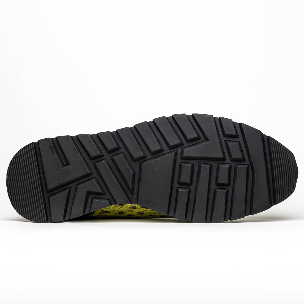 Marco Di Milano Scanno Antique Green Ostrich Fashion Sneakers