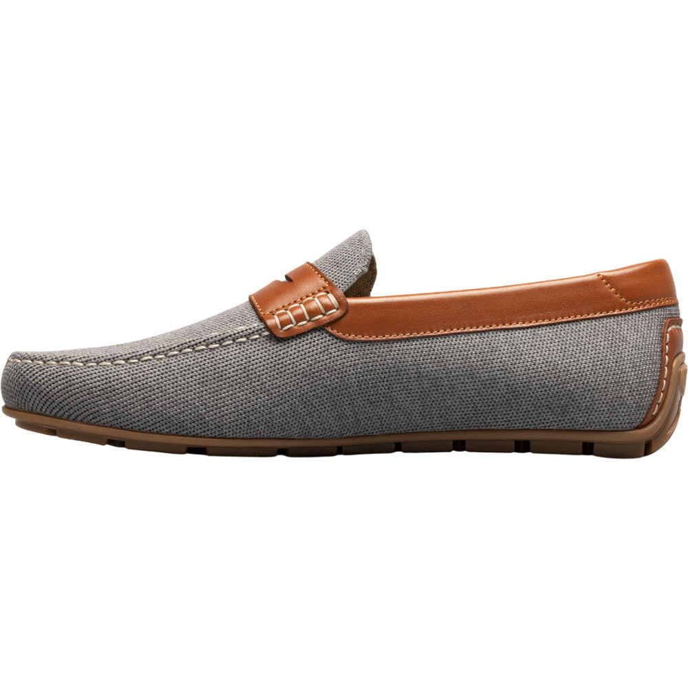 Florsheim Motor Gray Multi Knit Moc Toe Penny Driver Men's Shoes
