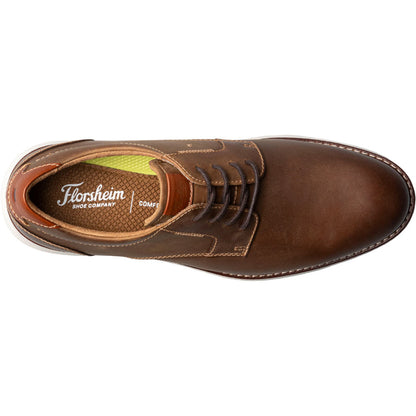 Florsheim Launch Brown Chocolate Plain Toe Oxford Men's Shoes