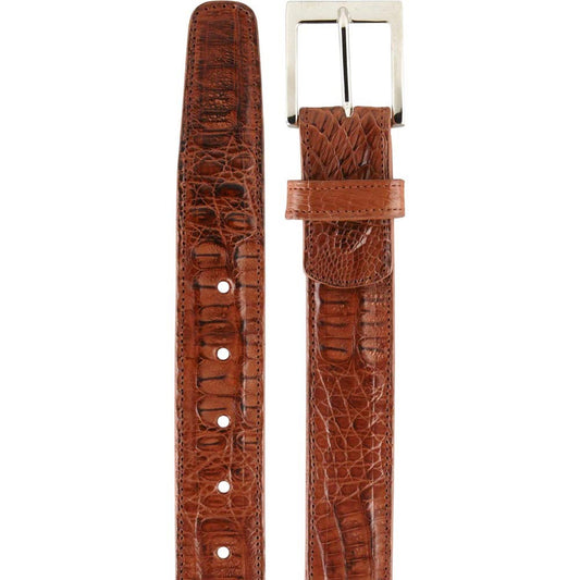 Belvedere Men's Sport Caiman Crocodile Belt